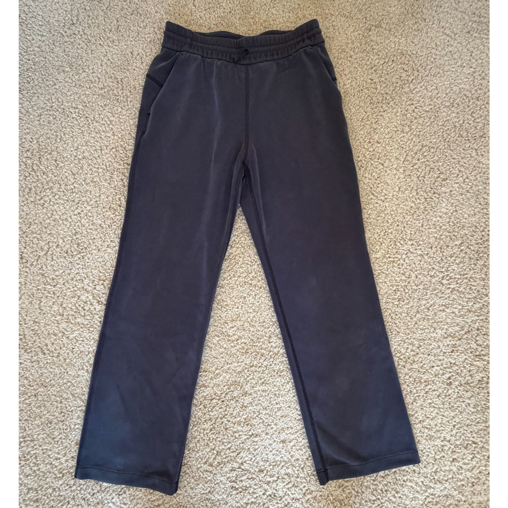 Lululemon Softstreme High-Rise Pant Short Wide Leg Navy Blue Size 6 Softstreme